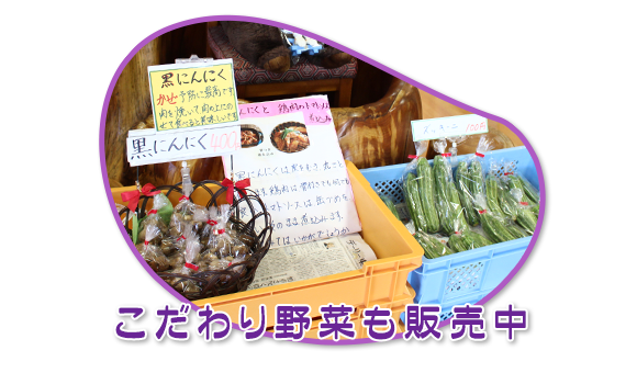 無農薬野菜も販売中